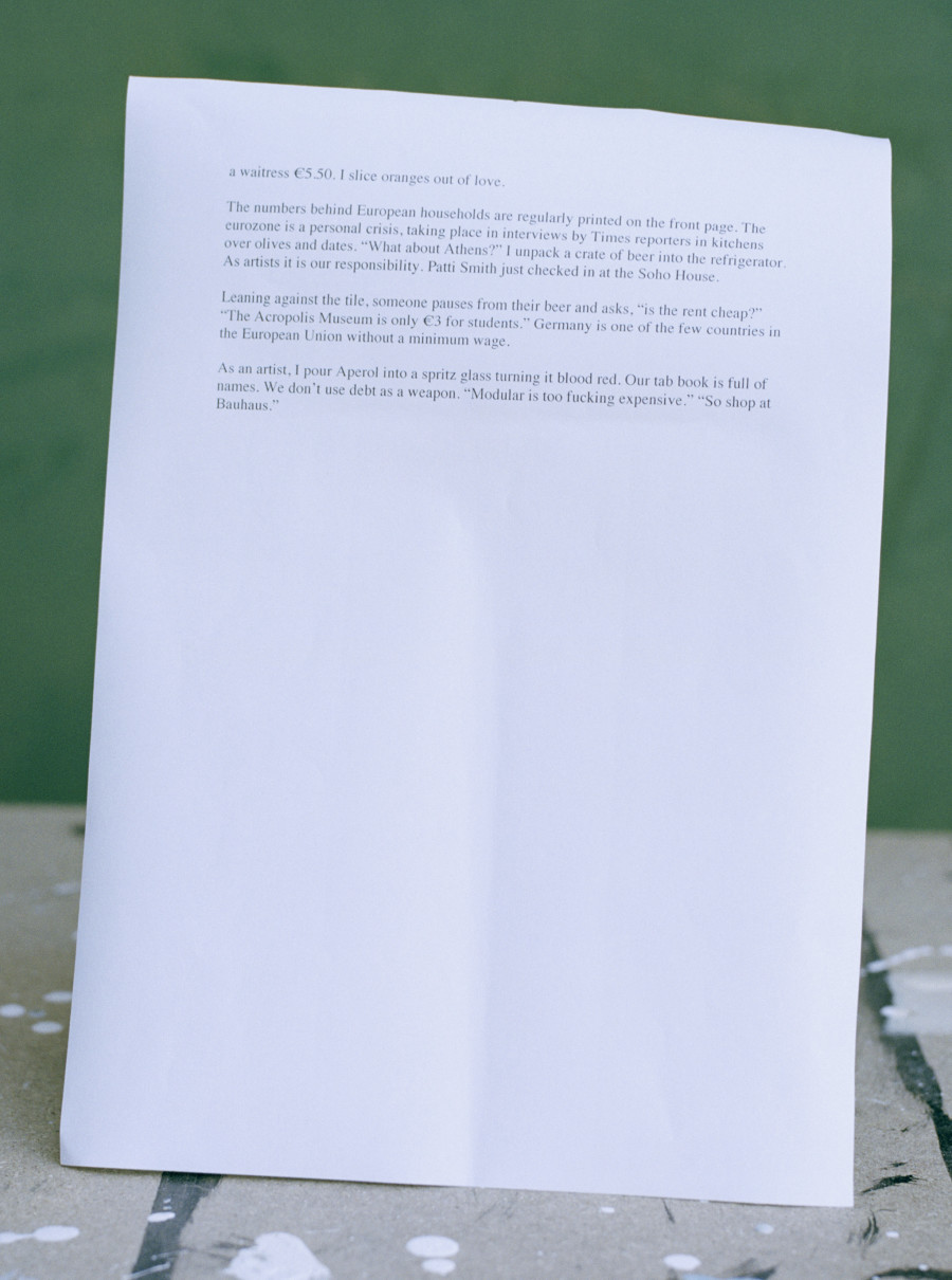 Exhibition view, Calla Henkel & Max Pitegoff, "German Theater 2010-2020", Fri Art, 2020. Photo Gunnar Meier. Courtesy of Fri Art Kunsthalle