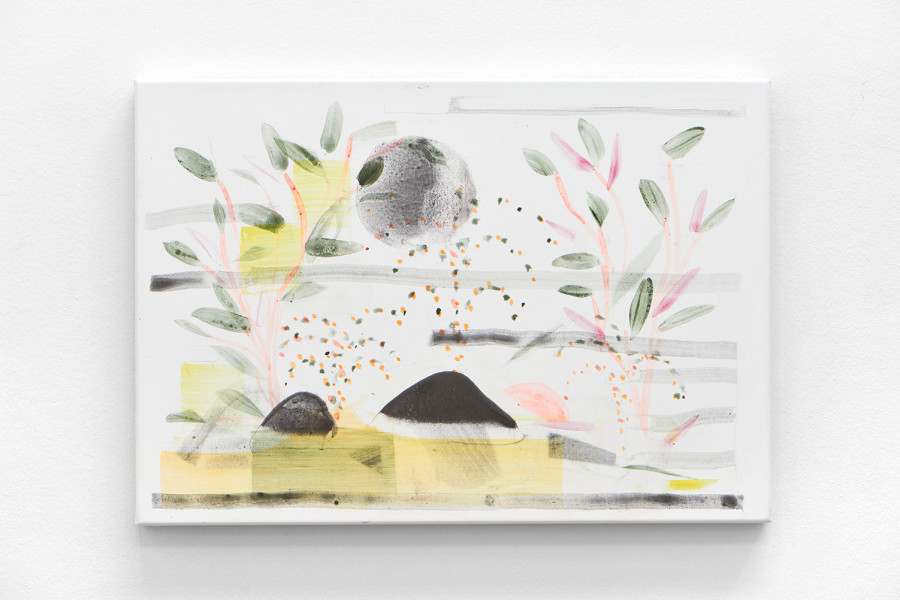 Charlotte Herzig, Flashback I have a Flashback, 2020. Acrylic on canvas 35 x 50 cm (Ref. HER09074).