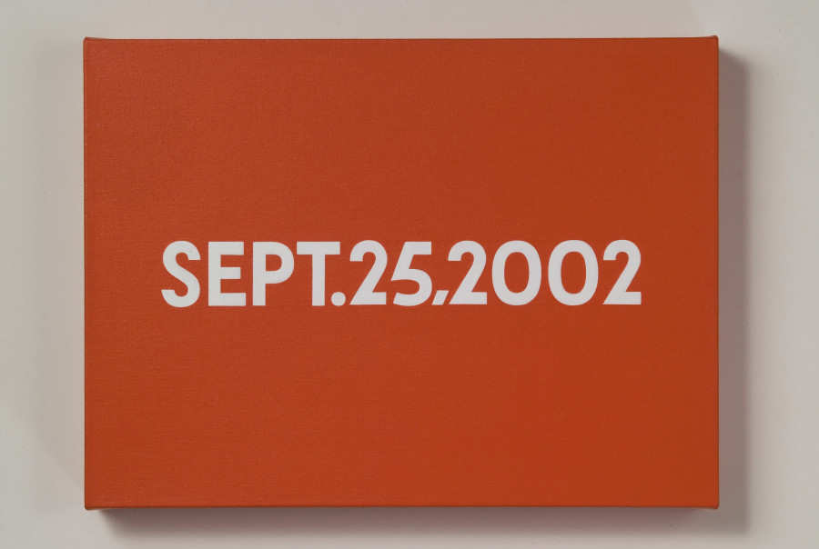On Kawara, SEPT. 25, 2002, Kunstmuseum St.Galien, © One Million Years Foundation, Photo: Stefan Rohner