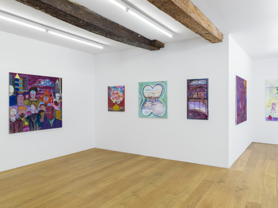 Melisa Sabir & Abel Auer, installation view at Kirchgasse Gallery, 2022 / Photo: Cedric Mussano / Courtesy: the artists and Kirchgasse Gallery