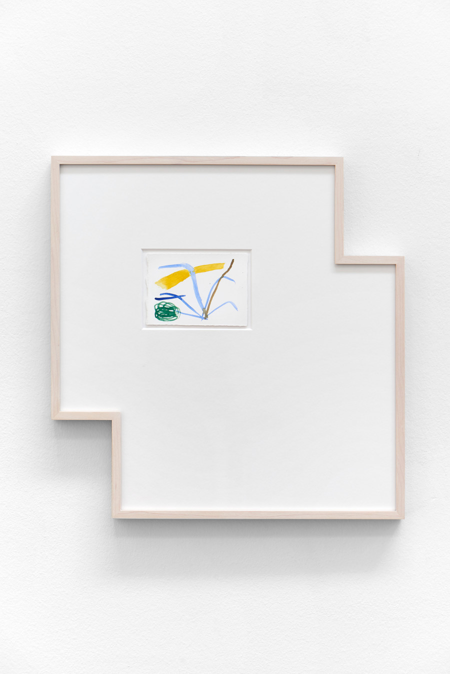 Charlotte Herzig, Sans titre, 2020. Watercolor on paper 38,7 x 37,6 cm (Ref. HER09101).