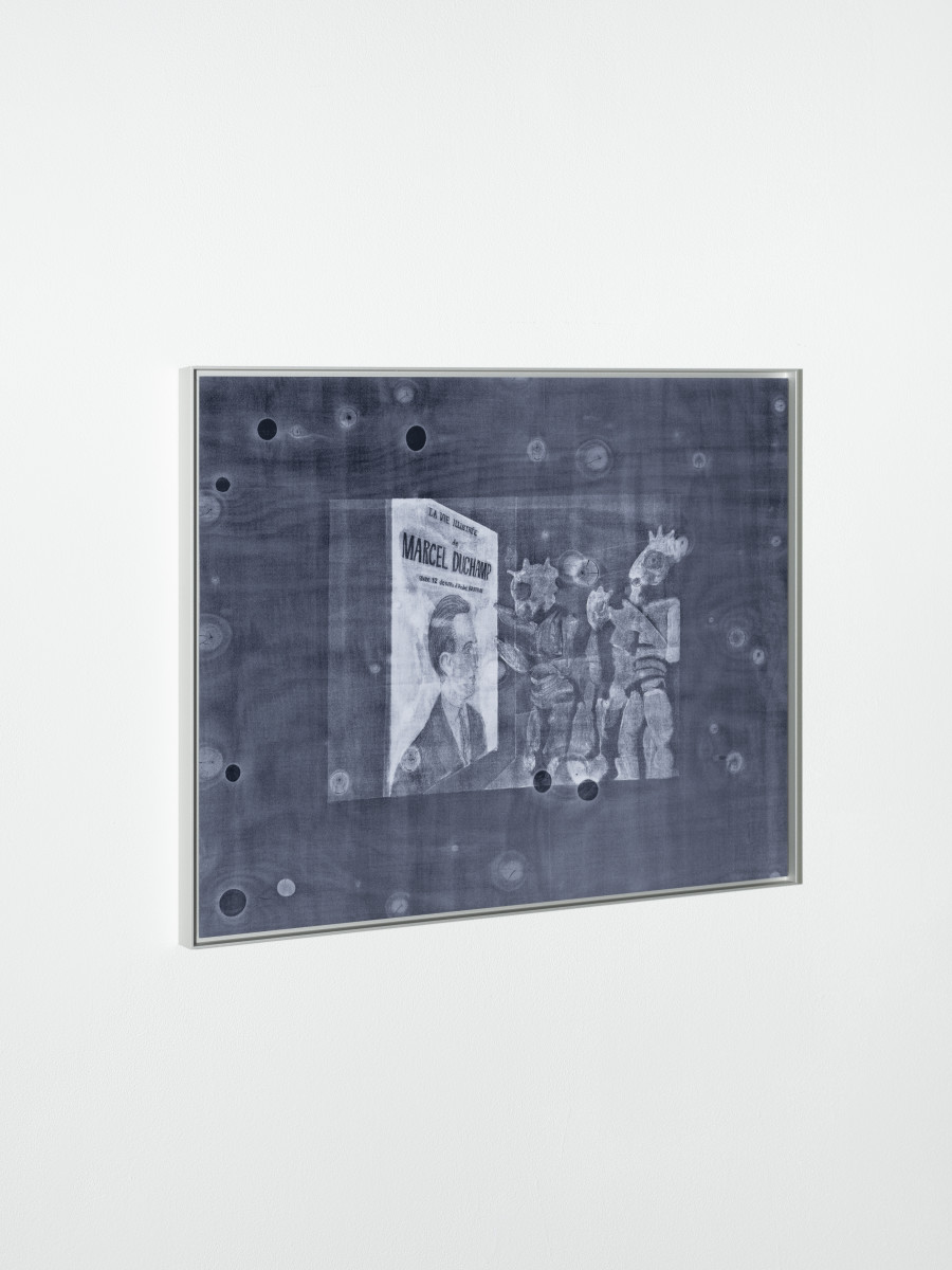 Mathias Pfund, « Les Rayons X », Print on aluminum plate, aluminum frame, 44x36 cm, 2022. Photo credit: Philip Frowein
