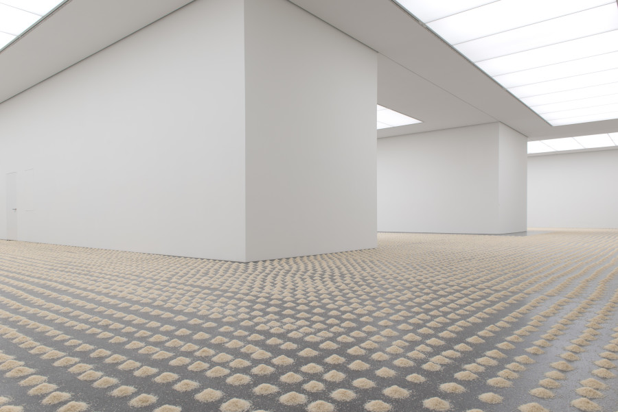 Installation view, Wolfgang Laib, Crossing rivers, Museum of Fine Arts Chur, 2022.