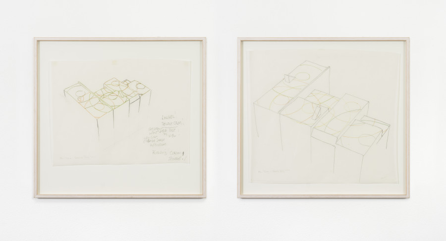 Max Neuhaus – Fan Music, 1993; Drawing Studies 1 + 2. Sound Work Location: Rooftops of 137–141 Bowery, New York City (1968)