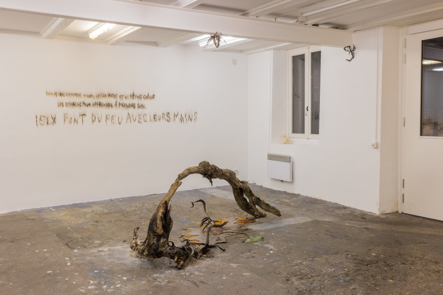 Exhibition view « Fusionner nos Ardeurxes » at WallStreet, Fribourg, 2022 / Photo: Julie Folly / Courtesy: the artist and WallStreet