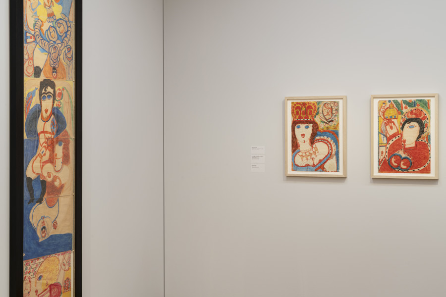 Exhibition view, Aloïse Corbaz, Mad on paper, MCBA 2021-2022.