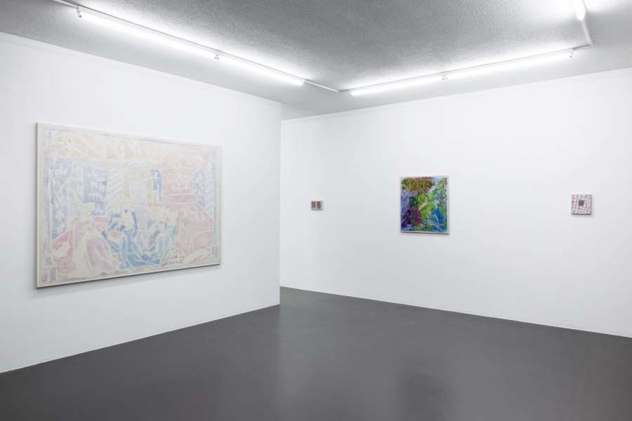 Installation view, Cosima zu Knyphausen, The End surprised me, Weiss Falk, 2022-2023. Photo credit: Gina Folly. Courtesy: Weiss Falk and the Artist