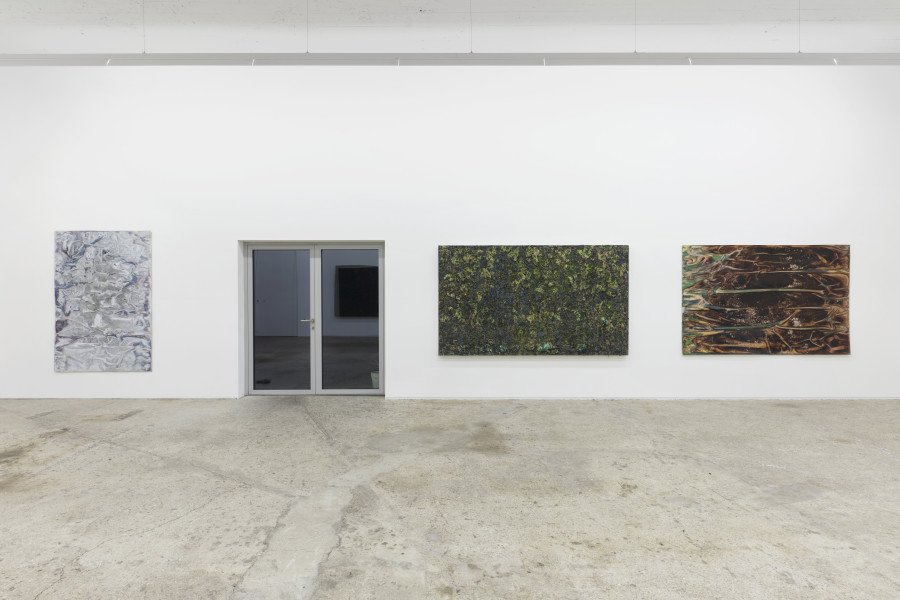 Exhibition view, Patrick Rohner, Massenbewegungen, Galerie Mark Müller, 2022.