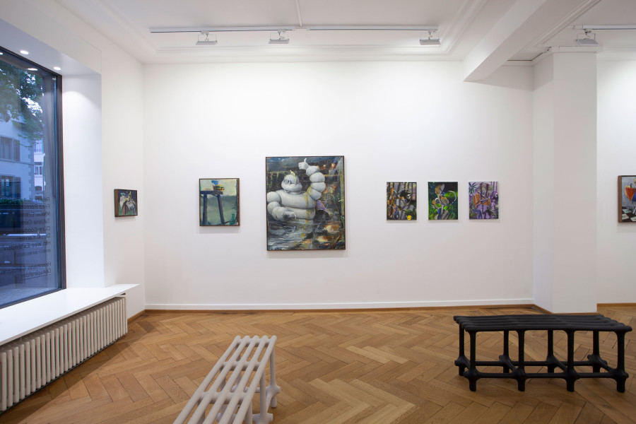 Exhibition view, Reality is a Perspective, Fritz Bornstück, Maxim Brandt, Herrmann Germann Conspirators, 2022