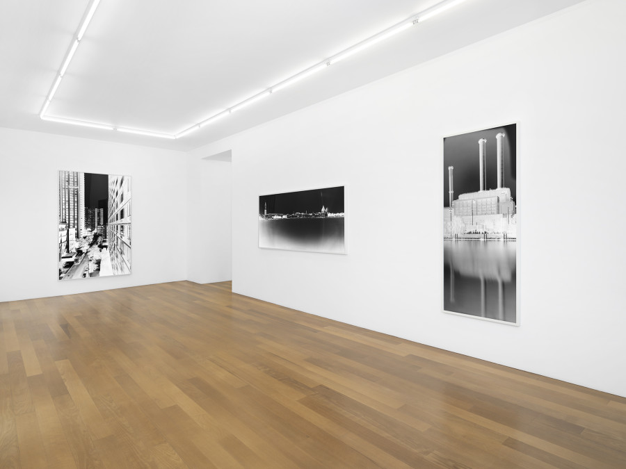Exhibition view, Vera Lutter, xippas, 2022. Photo credit: Julien Gremaud