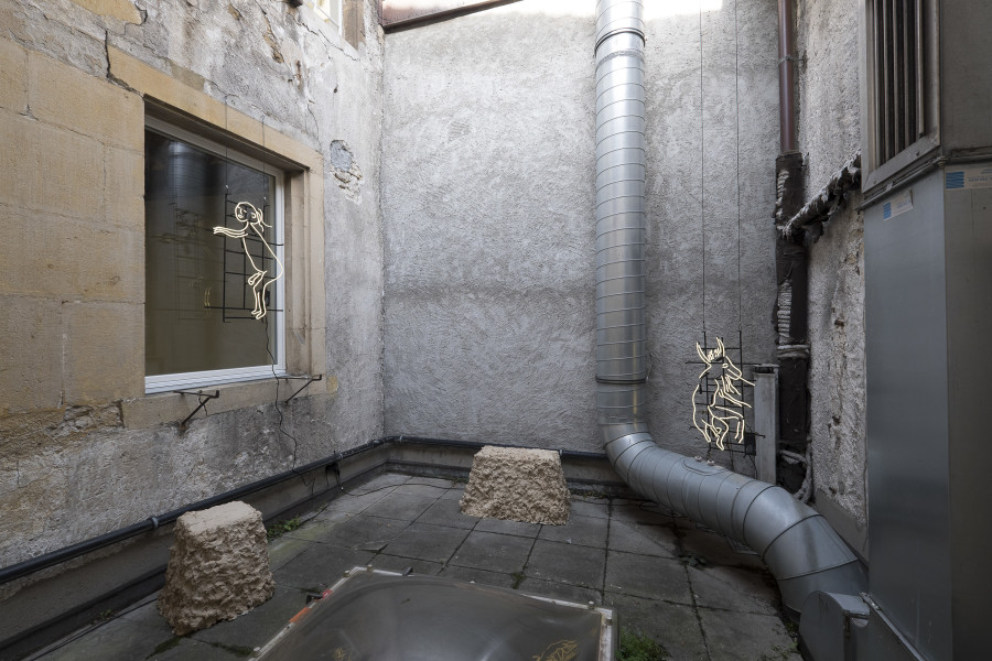 Ruiz Stephinson, installation view at CAN - Centre d'Art de Neuchâtel. Photography: Sebastian Verdon/ all images copyright and courtesy of the artists, CAN Centre d’art Neuchâtel, Sans titre (2016).