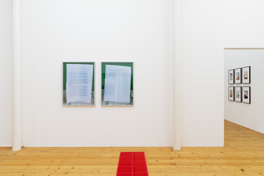 Exhibition view, Calla Henkel & Max Pitegoff, "German Theater 2010-2020", Fri Art, 2020. Photo Gunnar Meier. Courtesy of Fri Art Kunsthalle