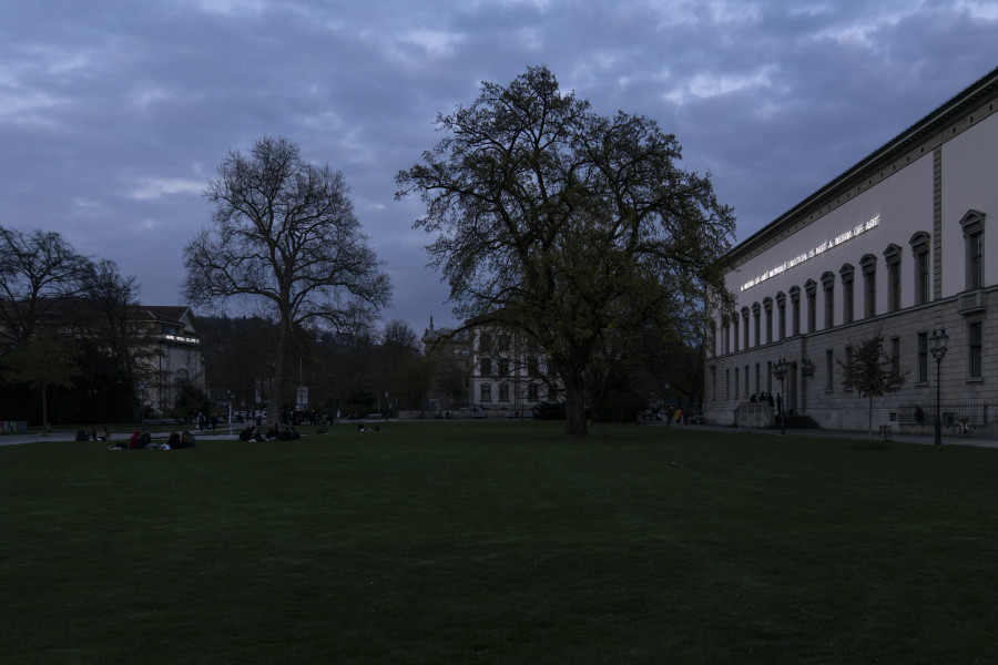 Bethan Huws, Untitled (A WORK OF ART WITHOUT EMOTION IS NOT A WORK OF ART / ARE YOU SURE?), 2020/2021, Kunst Museum Winterthur, Schenkung des Galerievereins, Freunde Kunst Museum Winterthur, 2021, ©2021, Bethan Huws / ProLitteris, Zurich Photos: Reto Kaufmann