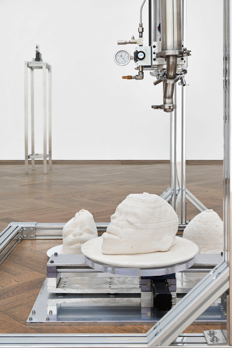 Matthew Angelo Harrison, installation view, Proto, Kunsthalle Basel, 2021. Photo: Philipp Hänger / Kunsthalle Basel