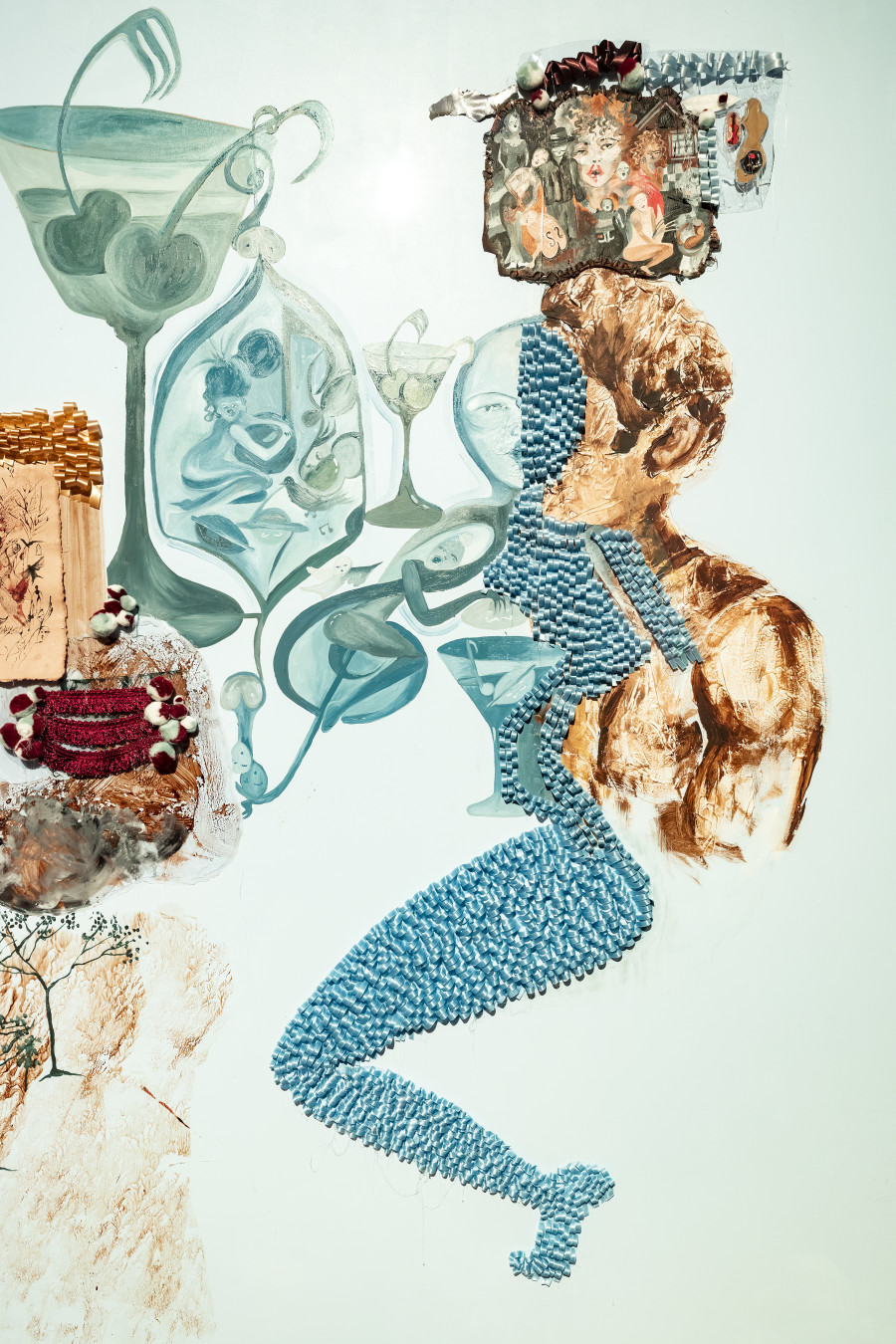 Installation view Sadaf H. Nava, Fabulas Score, schwarzescafé | Luma Westbau, Zurich, 2022. Photo: Nelly Rodriguez