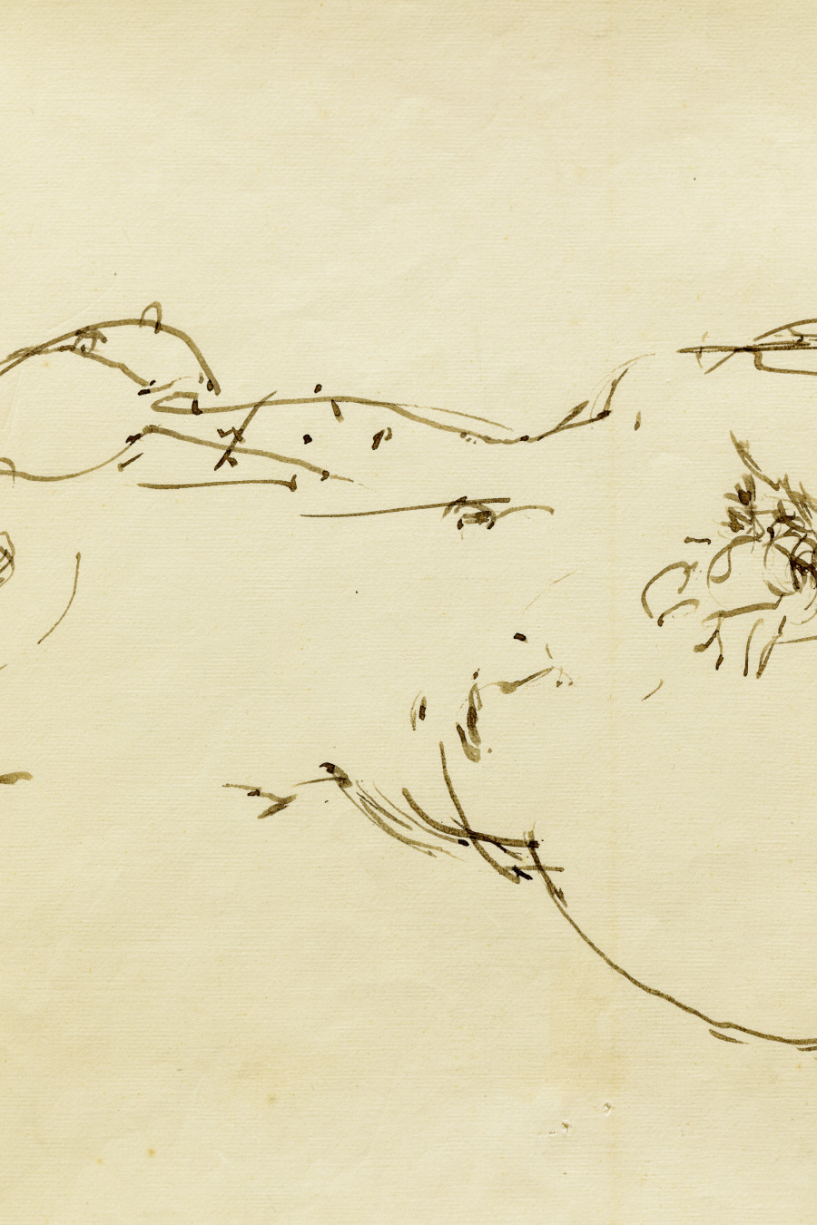 John Berger, Femme nue allongée (detail) Photo: Kilian Bannwart