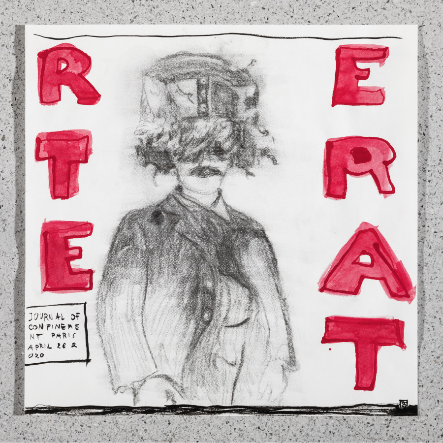 Unprecedented Times Installation view staircase second floor, Kunsthaus Bregenz, 2020 Marianna Simnett Dance, Stanley, Dance, 2020   Courtesy of the artist Photo: Markus Tretter (c) Kunsthaus Bregenz