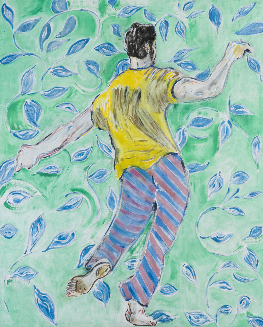 Cathy Josefowitz, Ohne Titel, 1979, 150 x 120 cm, Öl auf Leinwand, Courtesy of Collection Pierre Sebaste Josefowitz