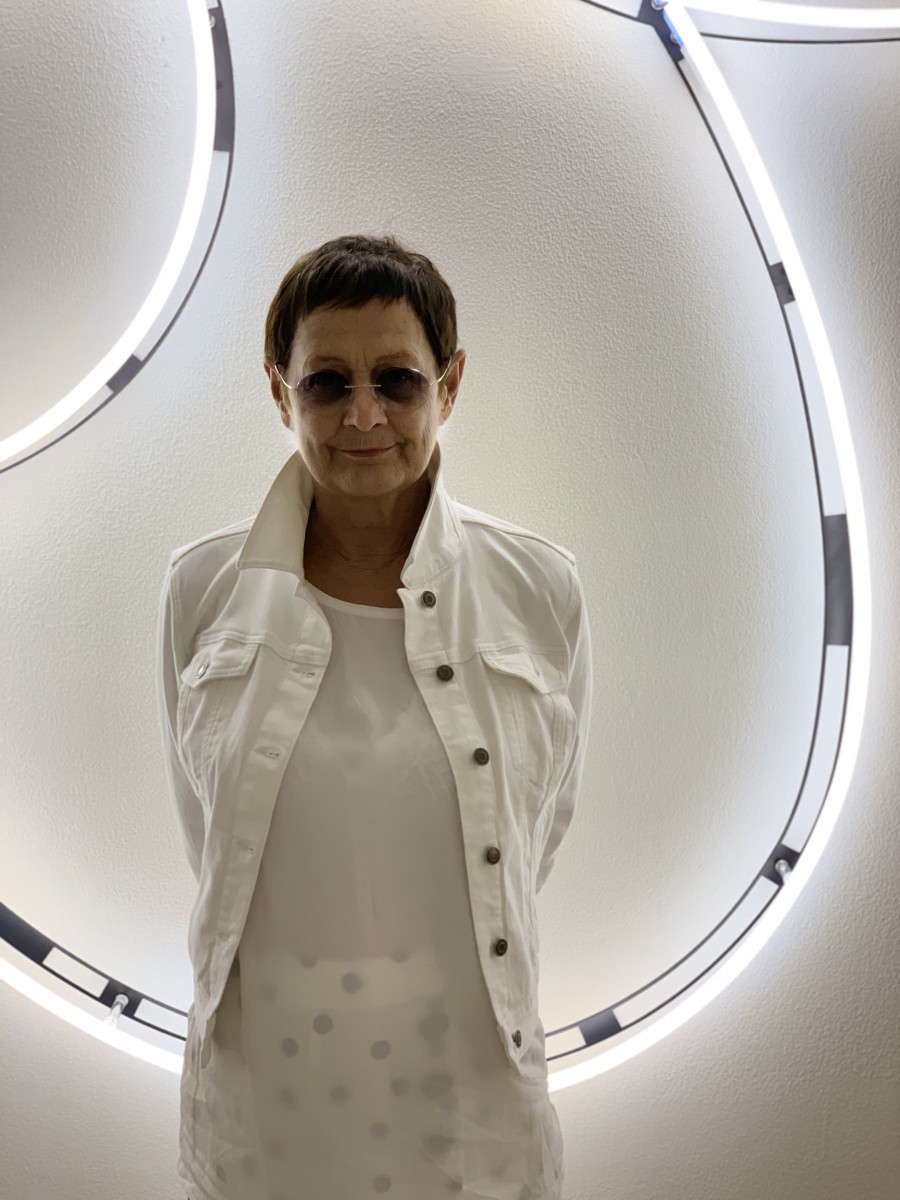 Brigitte Kowanz, 2019 Photo: Adrian Kowanz. © Studio Brigitte Kowanz