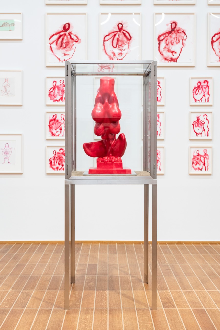 Exhibition view, Louise Bourgeois x Jenny Holzer, The Violence of Handwriting Across a Page. Kunstmuseum Basel, 2022. Photo: Jonas Hänggi. Courtesy: The Easton Foundation and ProLitteris