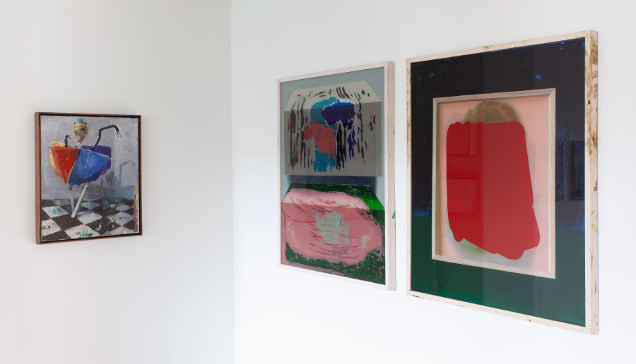 Exhibition view, Reality is a Perspective, Fritz Bornstück, Daniel Karrer, Herrmann Germann Conspirators, 2022