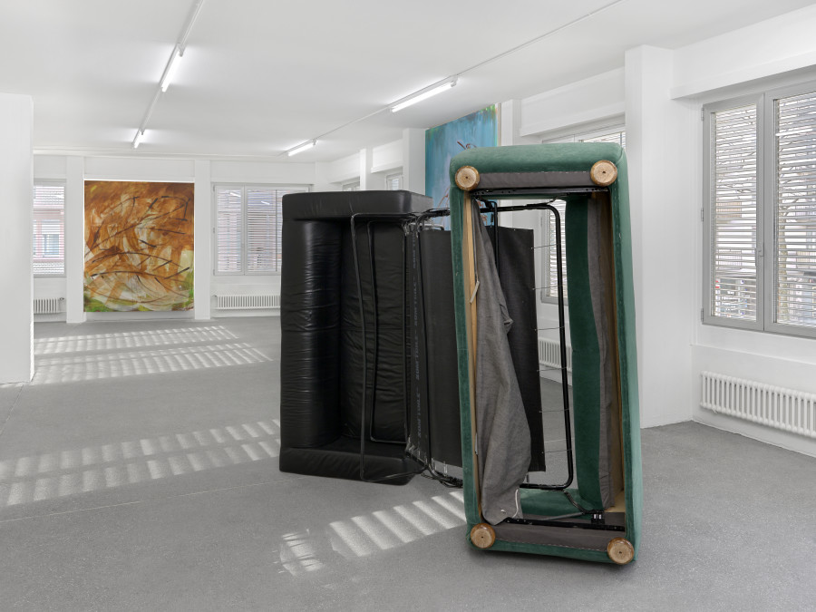 David Hominal, Markus Oehlen, Ser Serpas, Elisabeth Wild, Group show, 09 February - 26 March 2022, Opening Tuesday, 8 February, 6 - 8 pm. Karma International, Weststrasse 70, Zurich. Photo credit: Annik Wetter. Courtesy of the artist and Karma International Zurich