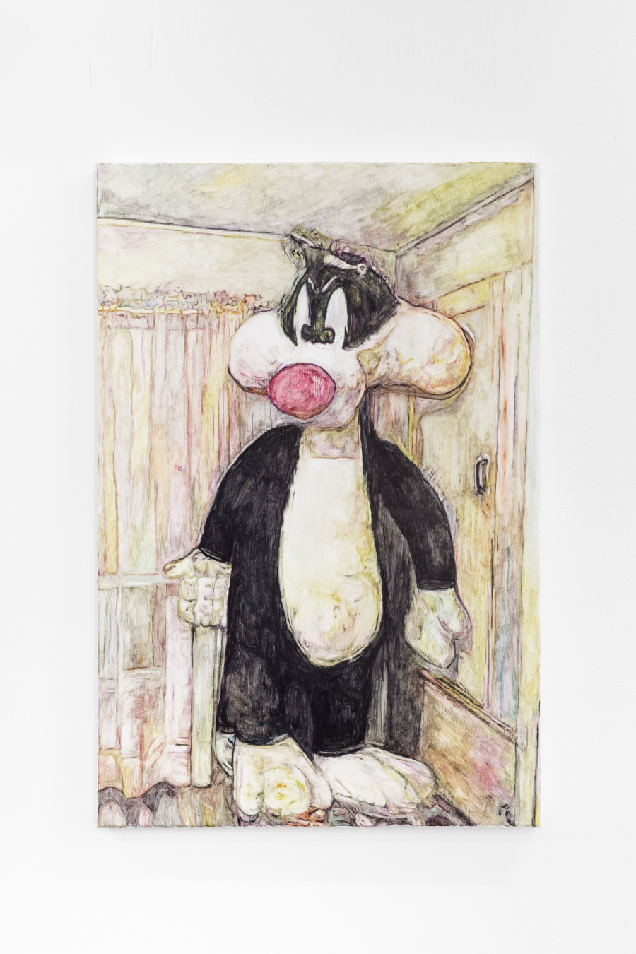 Grégory Sugnaux, Nude Sylvester, 2022, gouache and acrylic on canvas, 120 x 80 cm Photo: Kilian Bannwart