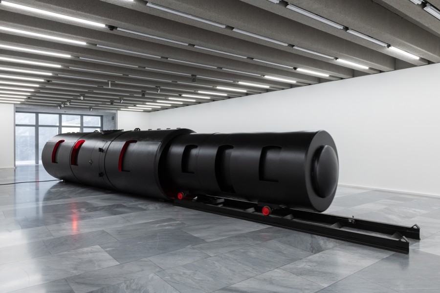 Exhibition view, Louise Bourgeois x Jenny Holzer, The Violence of Handwriting Across a Page; view on Louise Bourgeois, Twosome, 1991. Kunstmuseum Basel, 2022. Photo: Jonas Hänggi. Courtesy: The Easton Foundation and ProLitteris