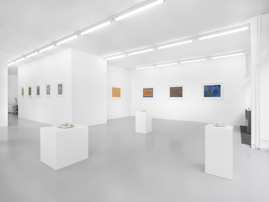 Exhibition view, Lionel Estève, So Much, xippas, 2022. Photo credit: Julien Gremaud