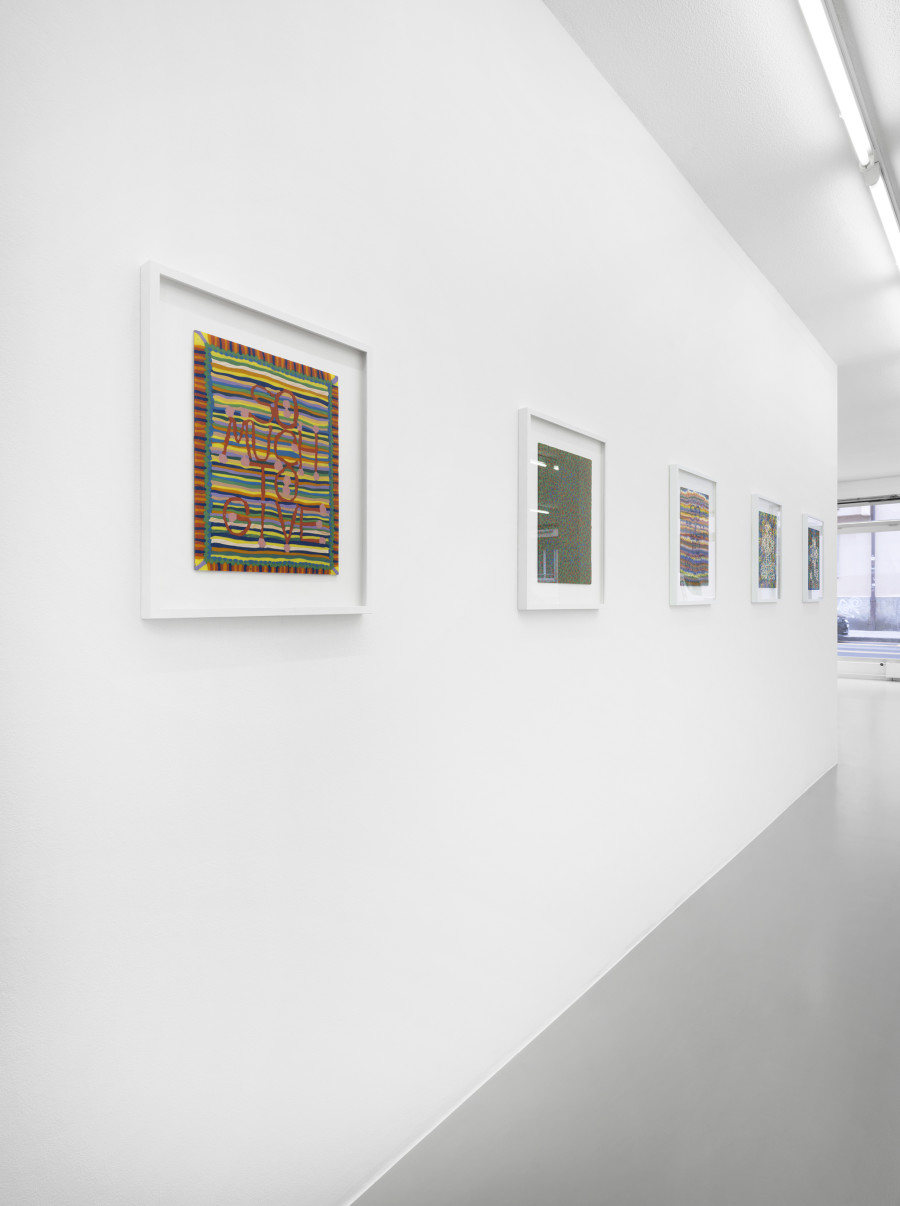 Exhibition view, Lionel Estève, So Much, xippas, 2022. Photo credit: Julien Gremaud