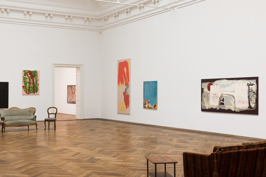 Installation view, Michaela Eichwald, Auf das Ganze achten und gegen die Tatsachen existieren, Kunsthalle Basel, 2021. Photo: Nicolas Gysin / Kunsthalle Basel