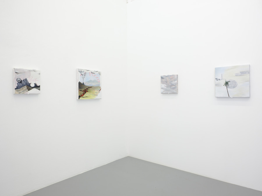 Urban Zellweger, Panorama (Pizzabox XXXI-XLIII), Installation view, 2022, CAN Centre d’Art Neuchâtel, Photo: S. Verdon