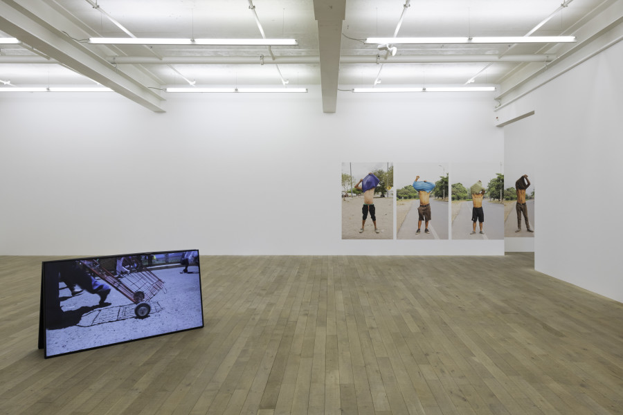 Exhibition views: Teresa Margolles – "Estorbo", Galerie Peter Kilchmann, Zurich, Switzerland, 2022. Courtesy the artist and Galerie Peter Kilchmann, Zurich. Photos: Sebastian Schaub