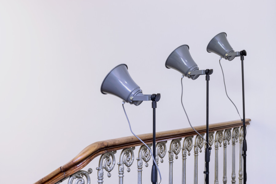 SOLO / MUTE / PAN – Olga Kokcharova, Laurent Güdel & Guests, Exhibition views Kunsthaus Centre d’art Pasquart 2022, Courtesy the artists. Photo: Guadalupe Ruiz