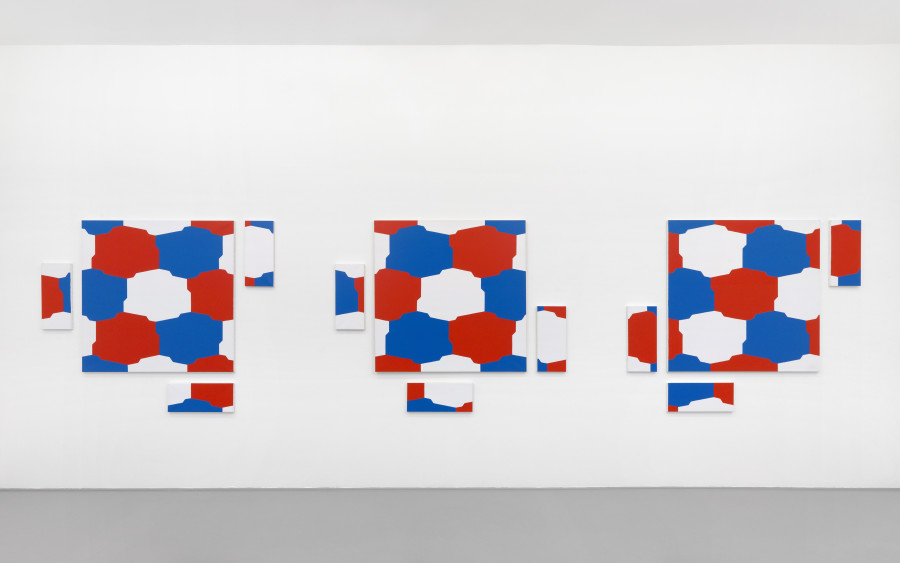 Exhibition view, François Ristori, traces-formes, Galerie Joy de Rouvre, 2020-2021.