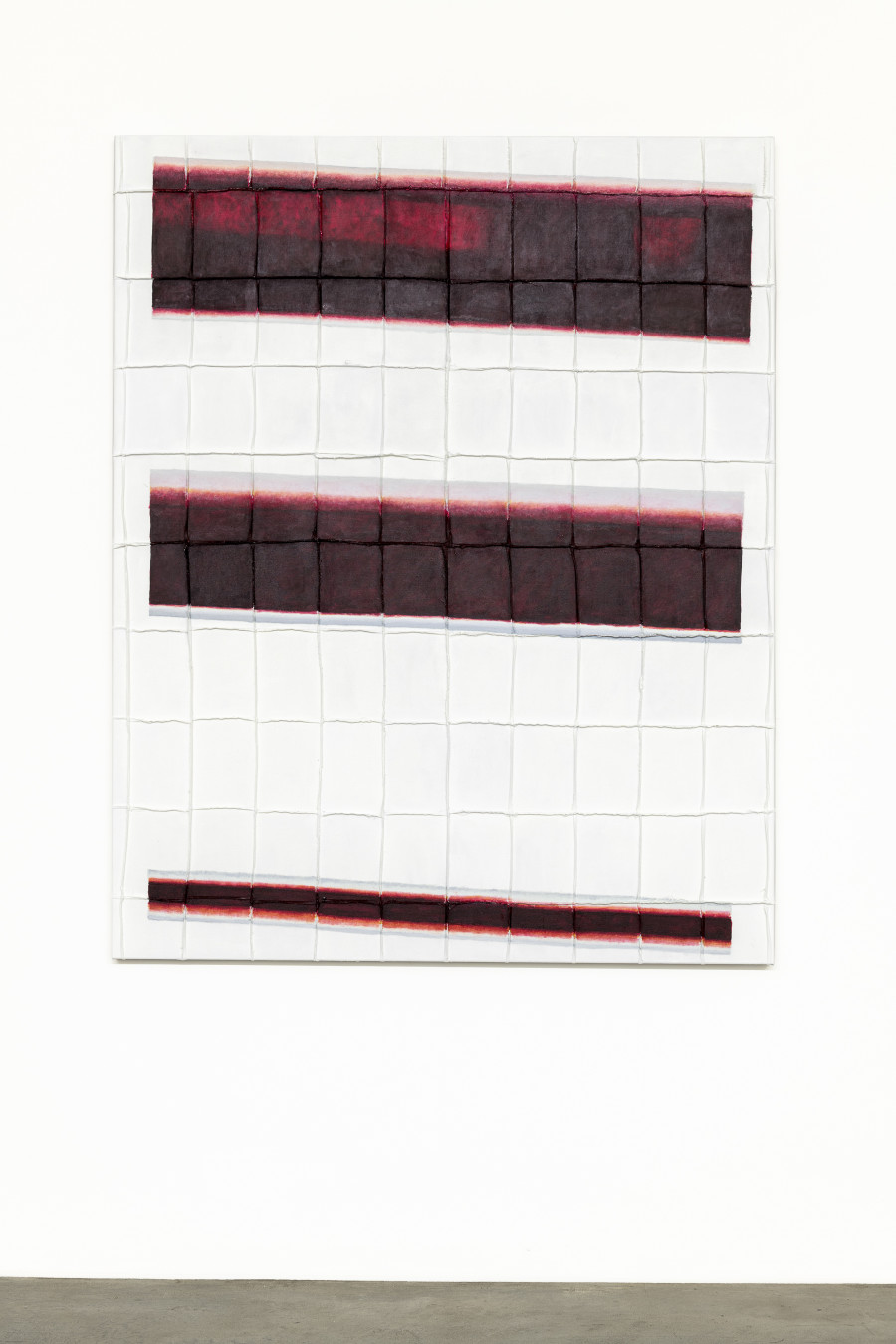 Sergej Jensen, TBT 1, 2020. Öl auf genähter Leinwand, 175 x 140 cm. Courtesy of the artist and Galerie NEU, Berlin. Foto: Stefan Korte