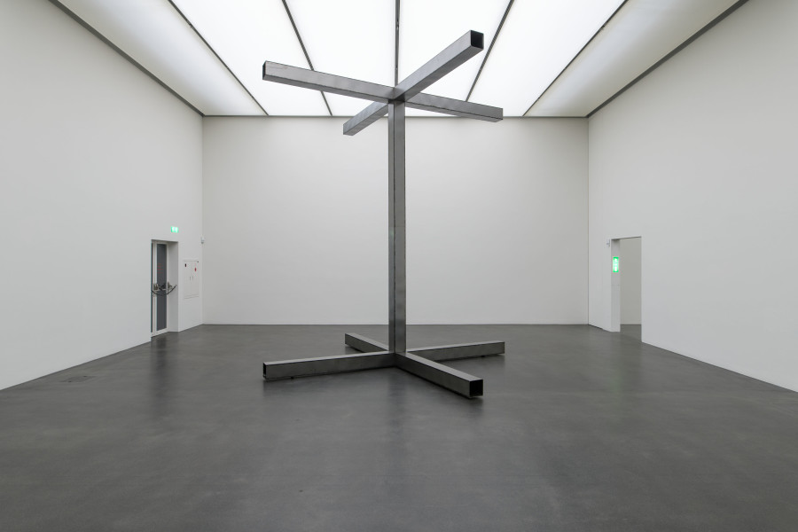 Michał Budny, Blind, 2020 Stahl, 440 x 420 cm, Courtesy the artist, Foto: Marc Latzel