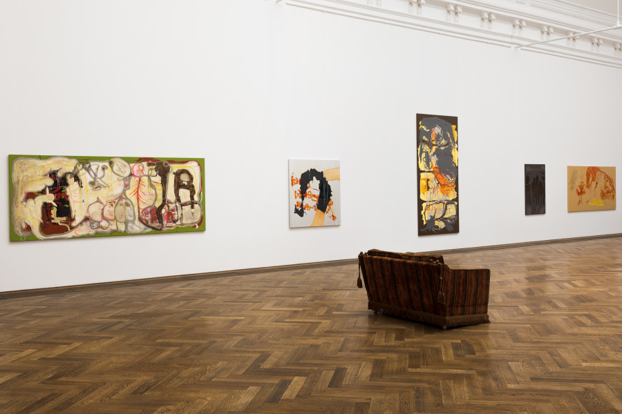 Installation view, Michaela Eichwald, Auf das Ganze achten und gegen die Tatsachen existieren, Kunsthalle Basel, 2021. Photo: Nicolas Gysin / Kunsthalle Basel